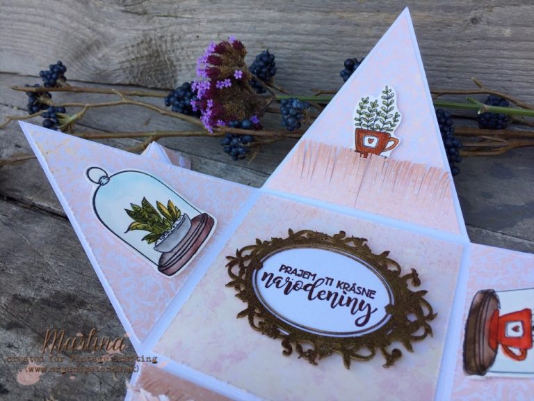 Inšpirácia – Pyramídová pohľadnica – exploding box netradične